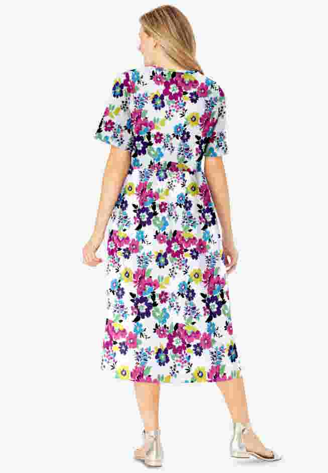 Button-Front Essential Dress image number 1