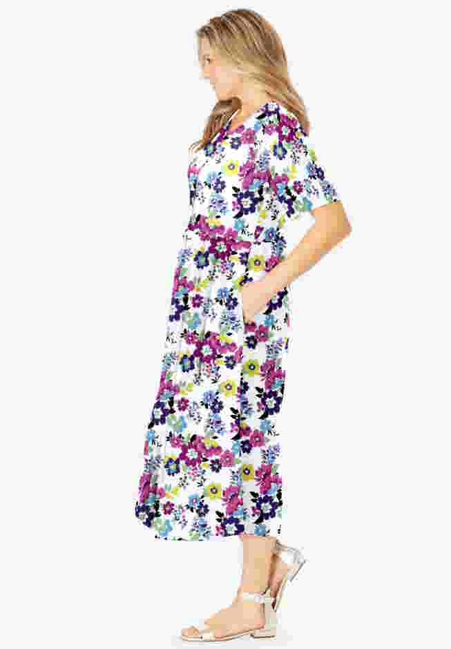 Button-Front Essential Dress image number 2
