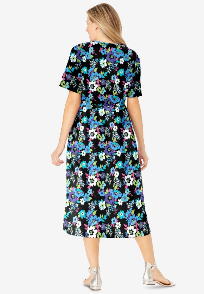 Button-Front Essential Dress image number 1