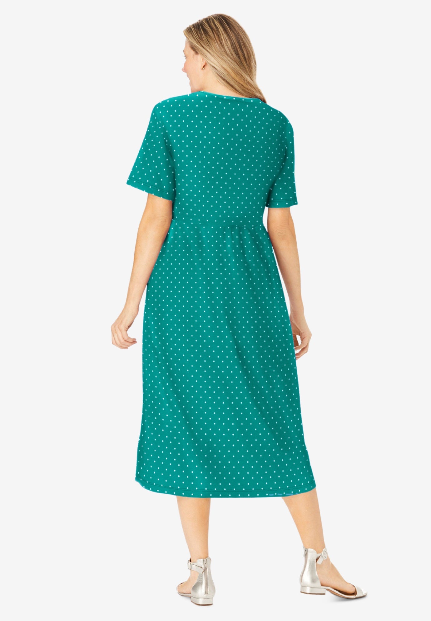 Button-Front Essential Dress image number 1