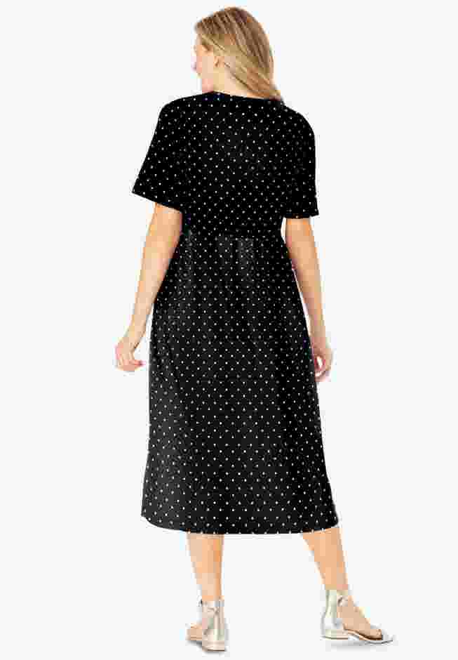 Button-Front Essential Dress image number 1