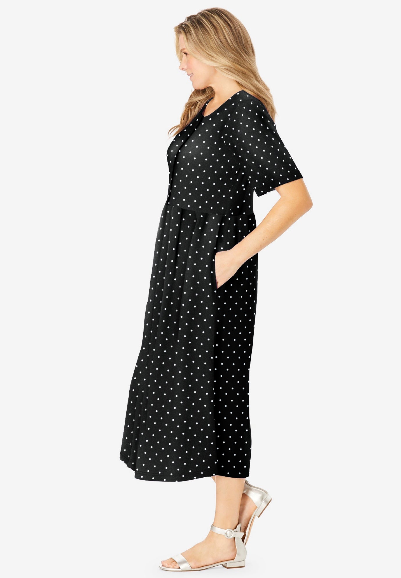 Button-Front Essential Dress image number 2