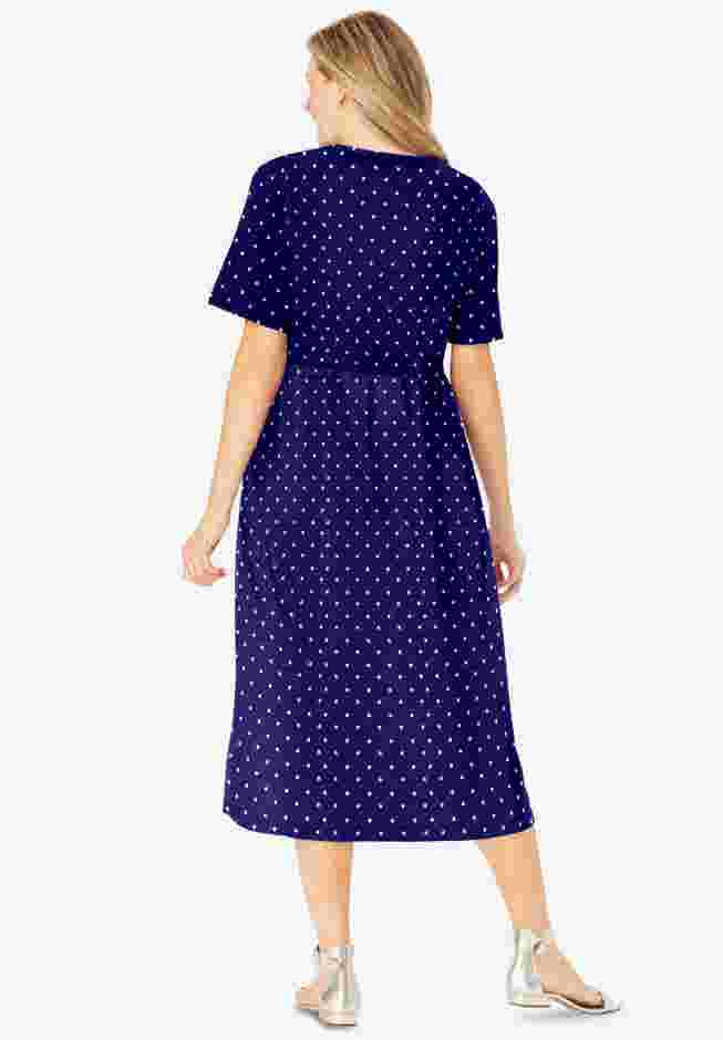 Button-Front Essential Dress image number 1