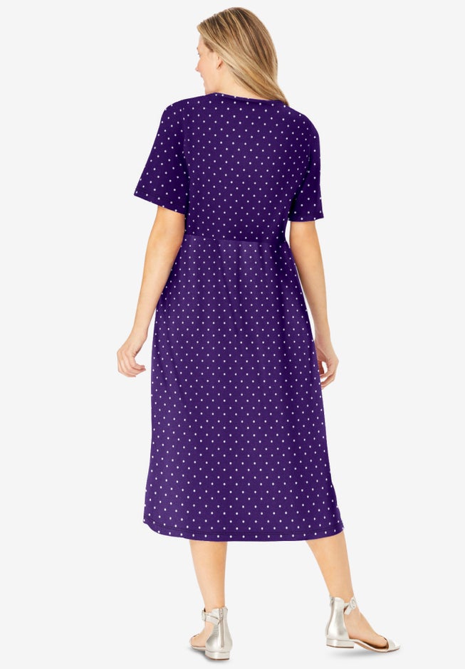 Button-Front Essential Dress image number 1