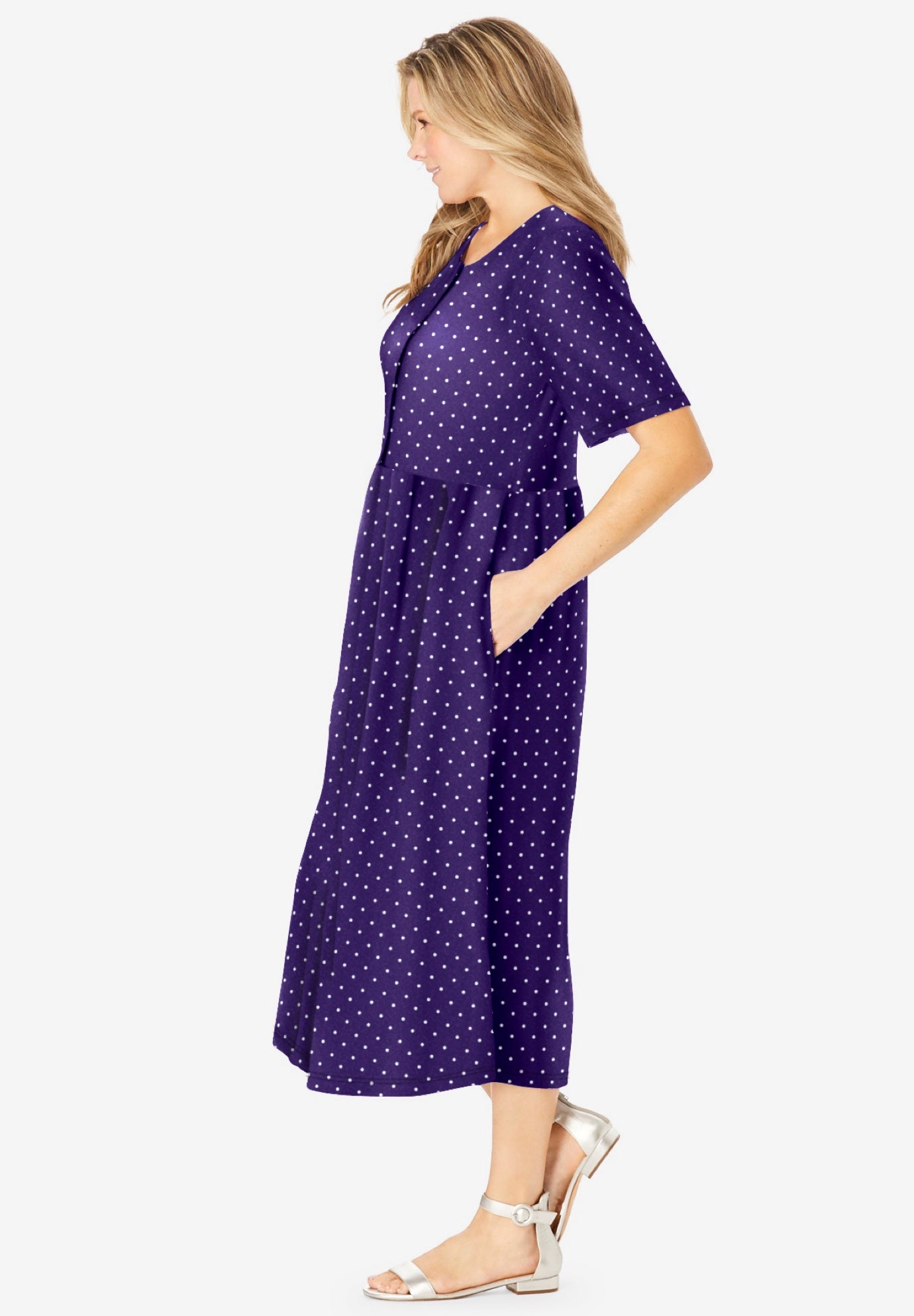 Button-Front Essential Dress image number 2