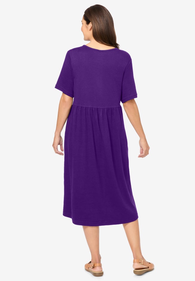 Button-Front Essential Dress image number 1