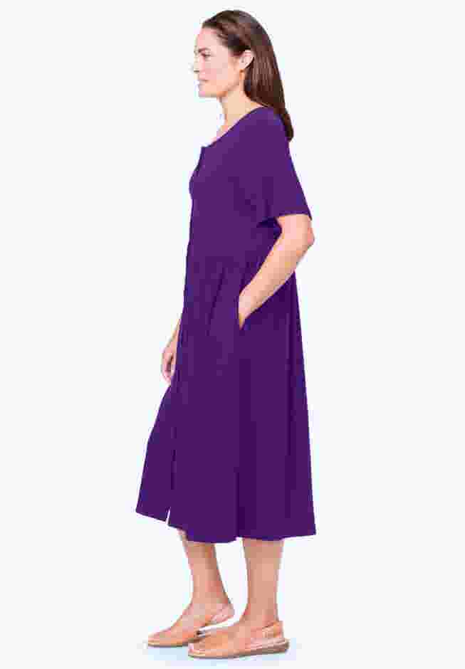 Button-Front Essential Dress image number 2