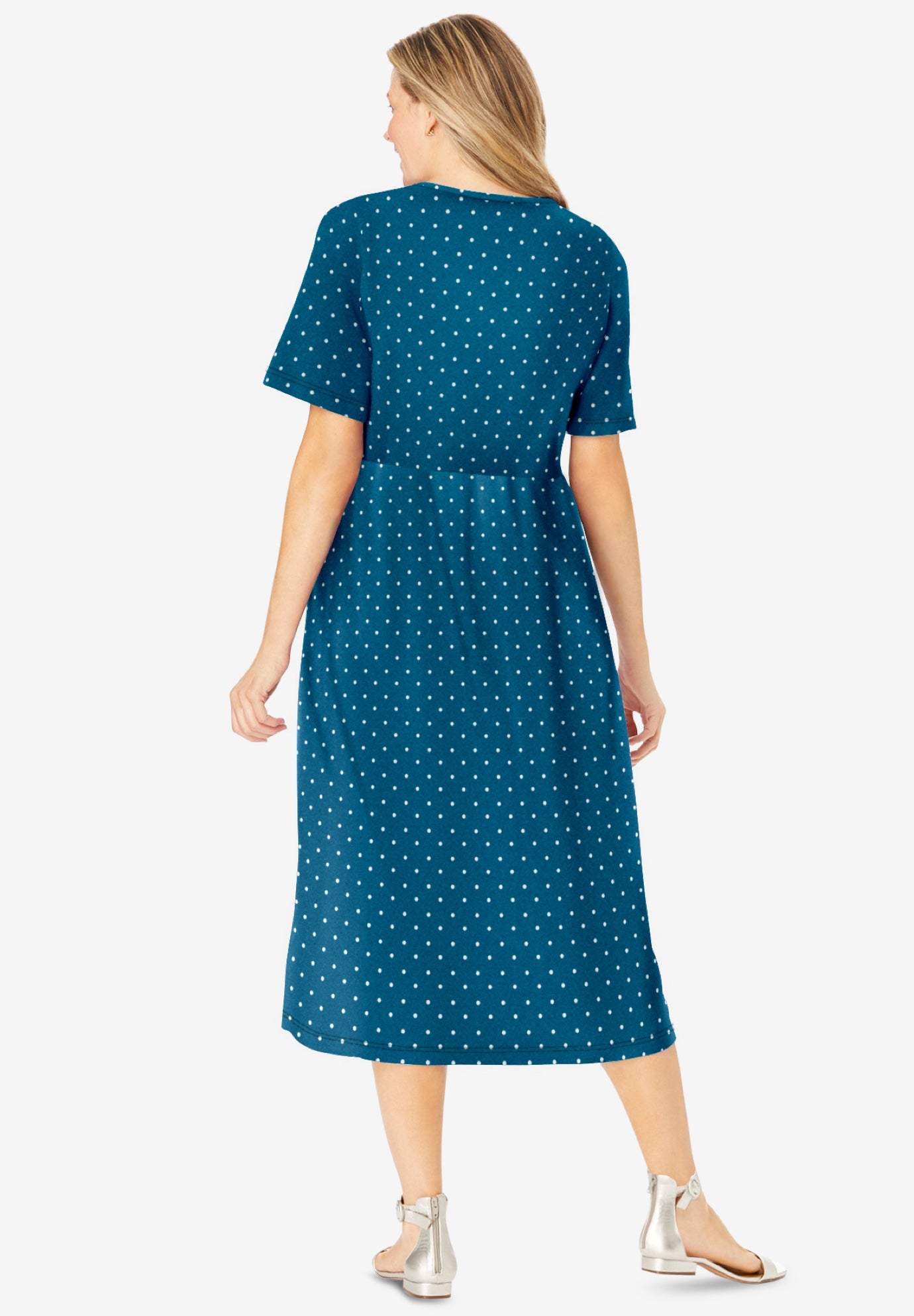 Button-Front Essential Dress image number 1