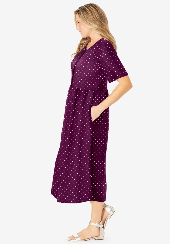 Button-Front Essential Dress image number 2