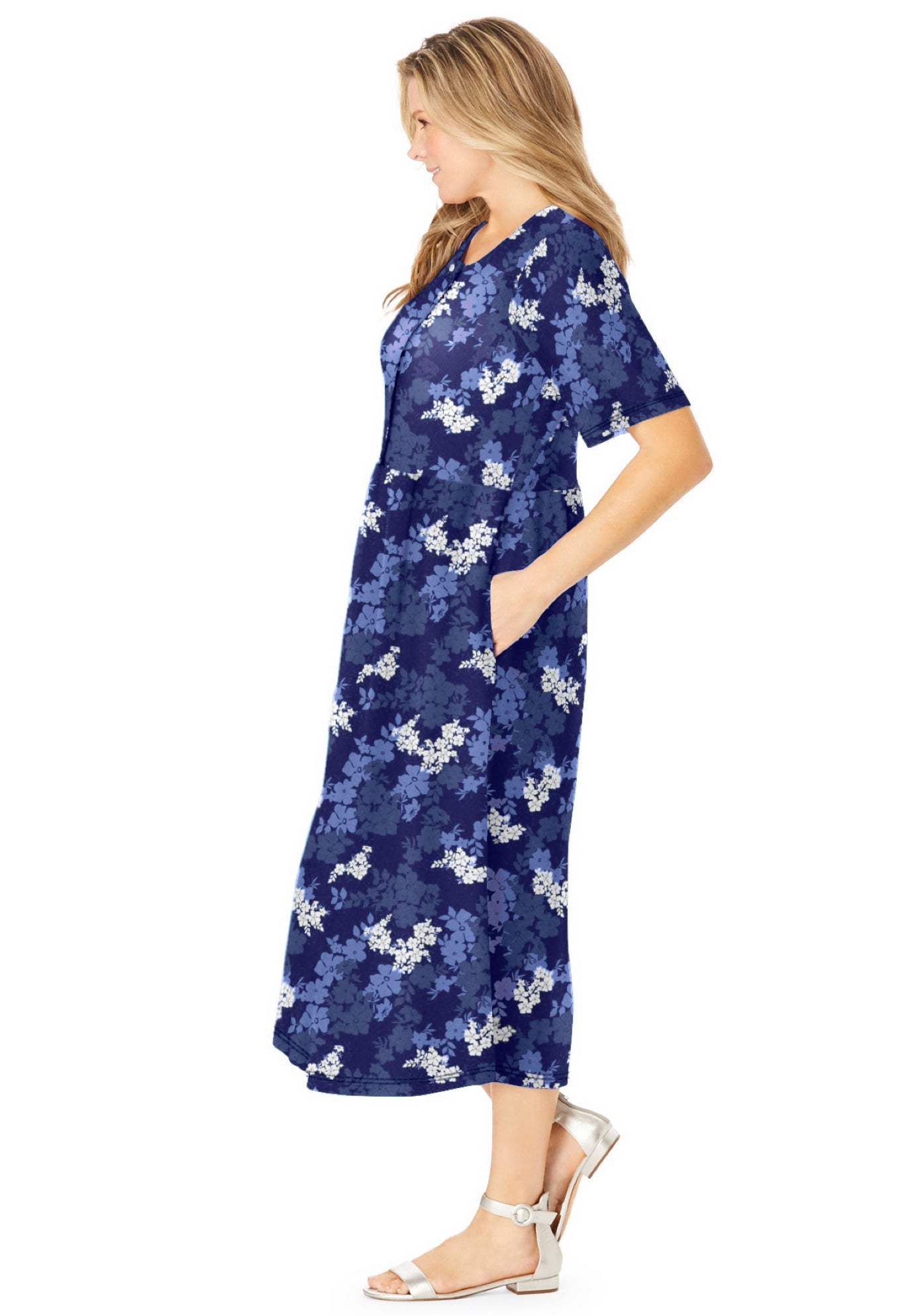 Button-Front Essential Dress image number 2