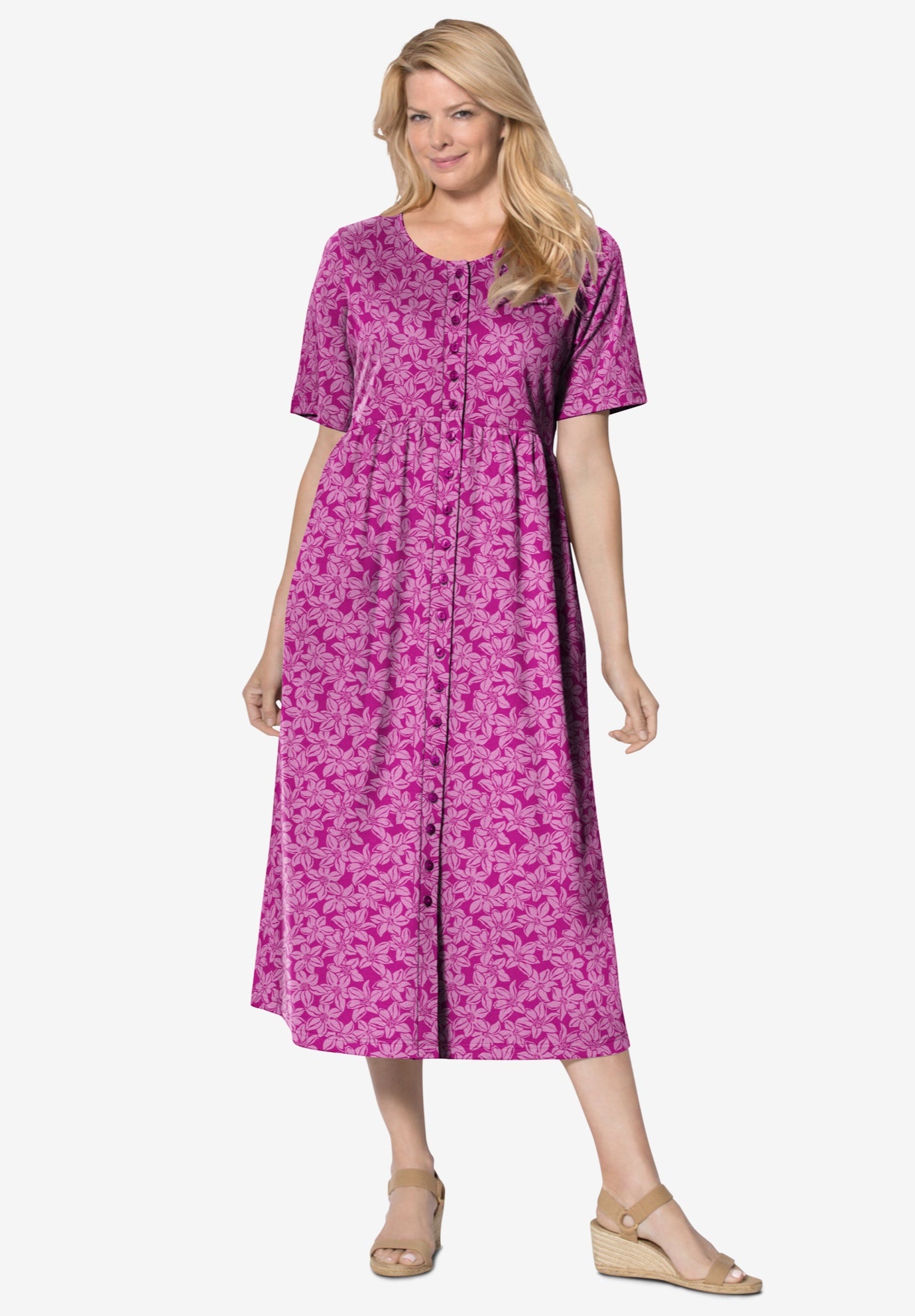 Button-Front Essential Dress image number 0