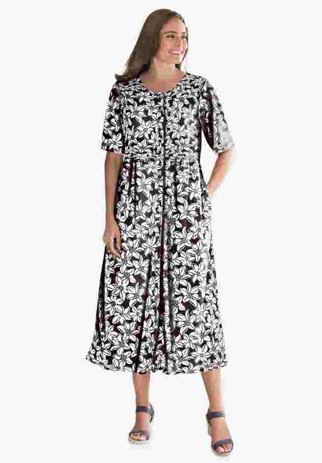 Button-Front Essential Dress image number 0