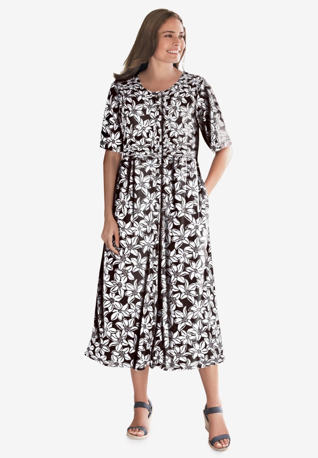 Button-Front Essential Dress image number 0
