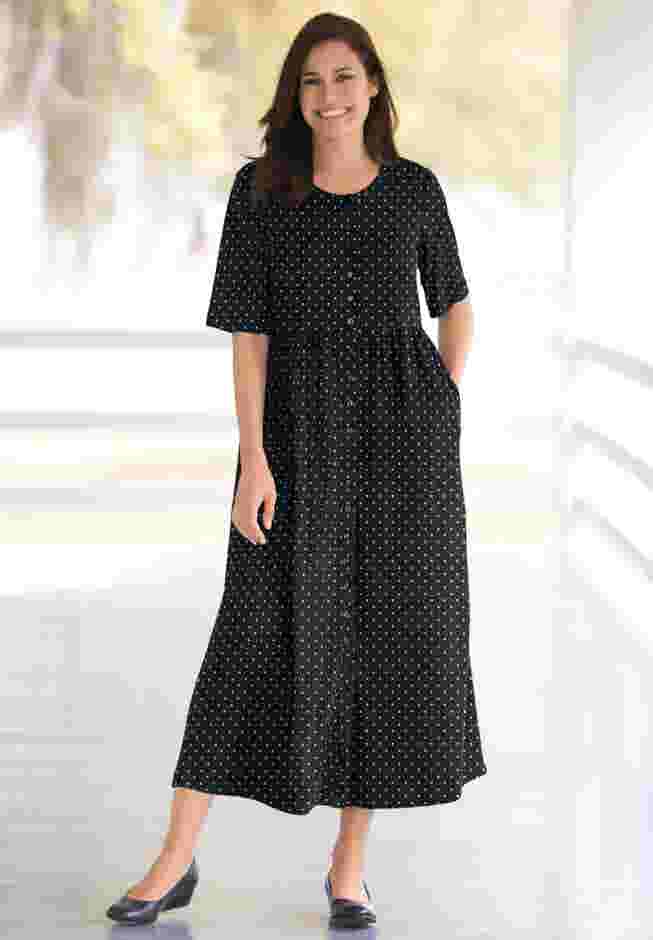 Button-Front Essential Dress image number 0