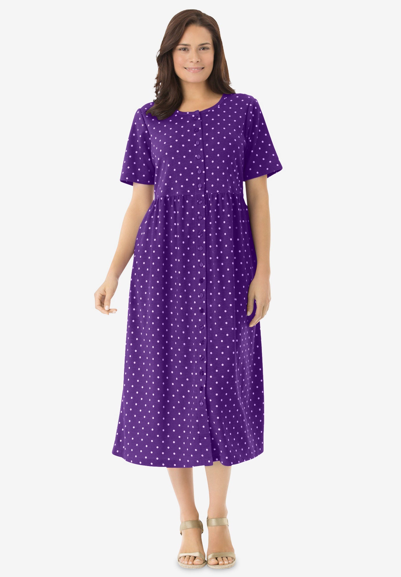 Button-Front Essential Dress image number 0