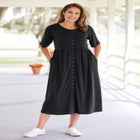 Button-Front Essential Dress image number null