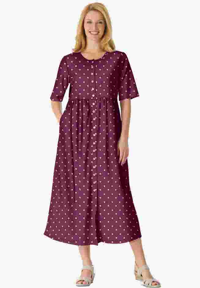 Button-Front Essential Dress image number 0