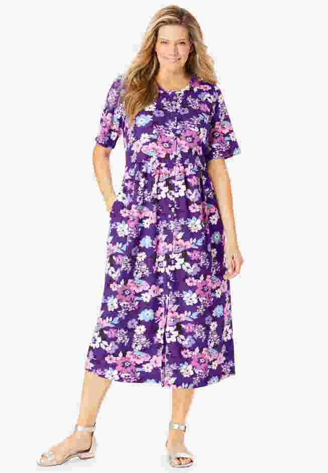 Button-Front Essential Dress image number 0