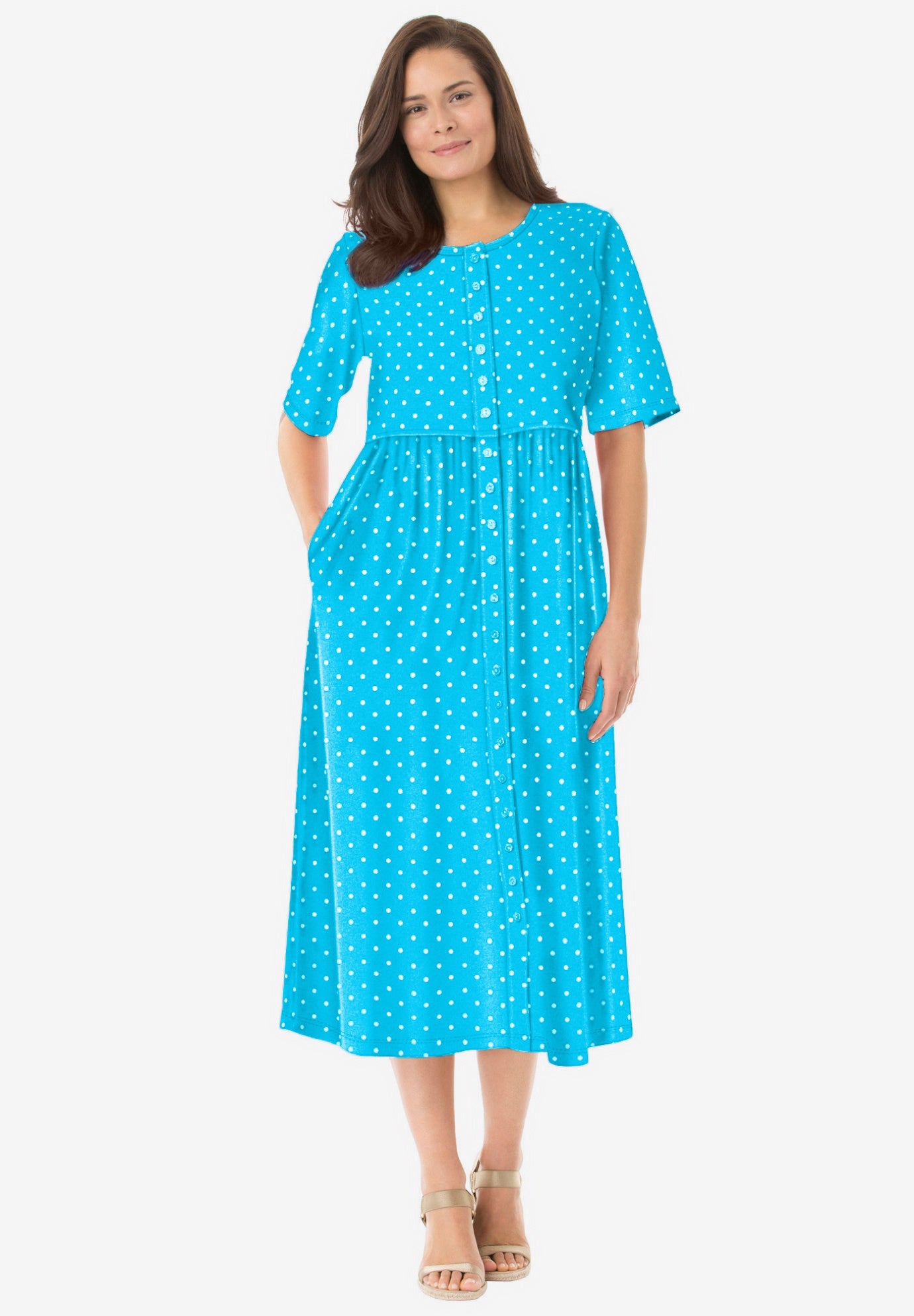 Button-Front Essential Dress image number 0