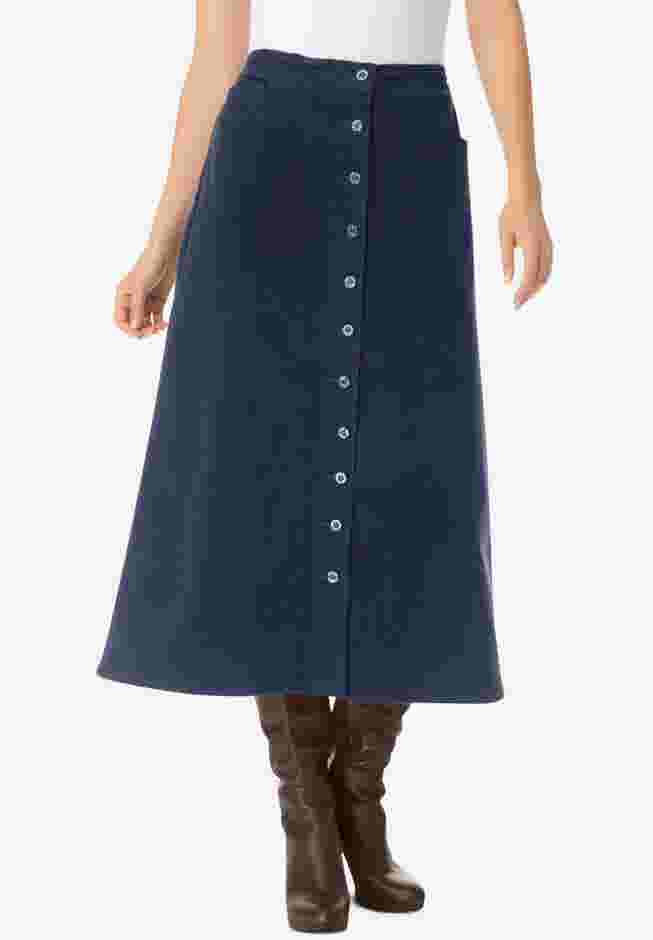 Corduroy skirt image number 0