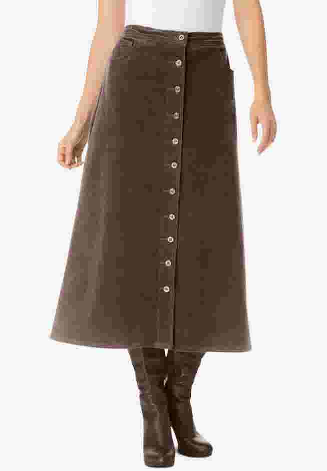 Corduroy skirt image number 0