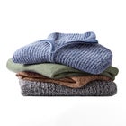 Marled Zip-Front Cable Knit Cardigan image number null