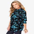 Plus Size Kate Long Sleeve Easy Cotton-Blend Button-Front Shirt image number 2