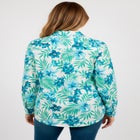 Plus Size Kate Long Sleeve Easy Cotton-Blend Button-Front Shirt image number 1