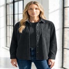 Corduroy Button-Front Shirt image number null