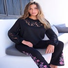 Plus Size Pullover Sweater with Cutout Detail image number null
