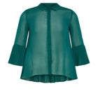 Perla Pleat Shirt image number 4