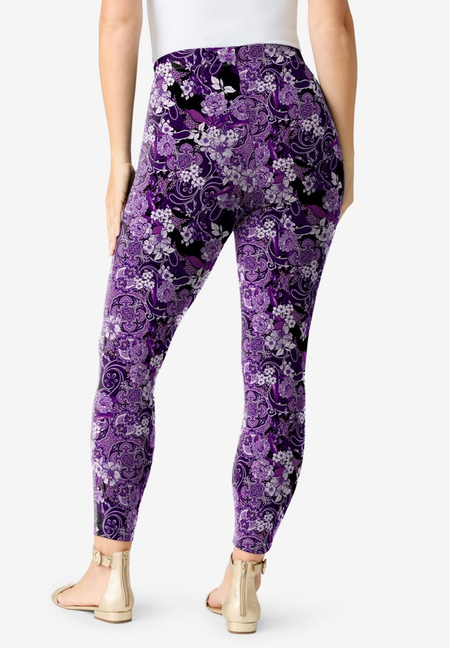 Plus Size Ankle Length Essential Stretch Legging image number 2