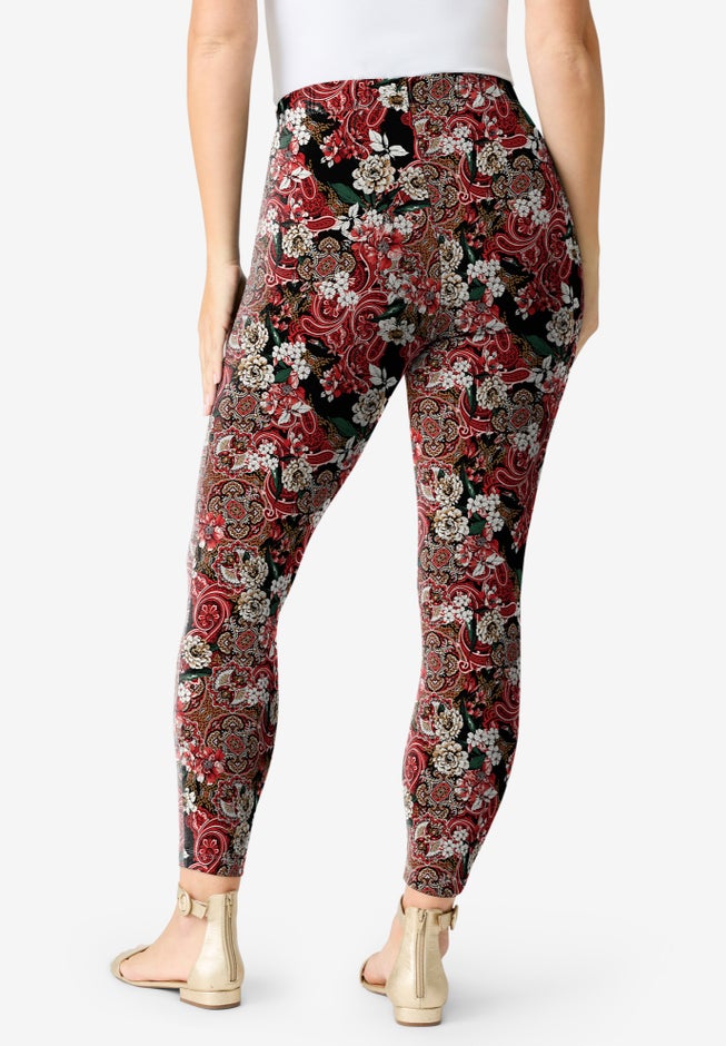 Plus Size Ankle Length Essential Stretch Legging image number 1