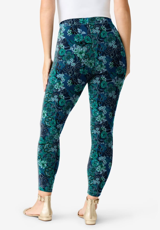 Plus Size Essential Stretch Ankle Length Pull-On Legging image number 2