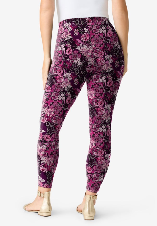 Plus Size Ankle Length Essential Stretch Legging image number 2