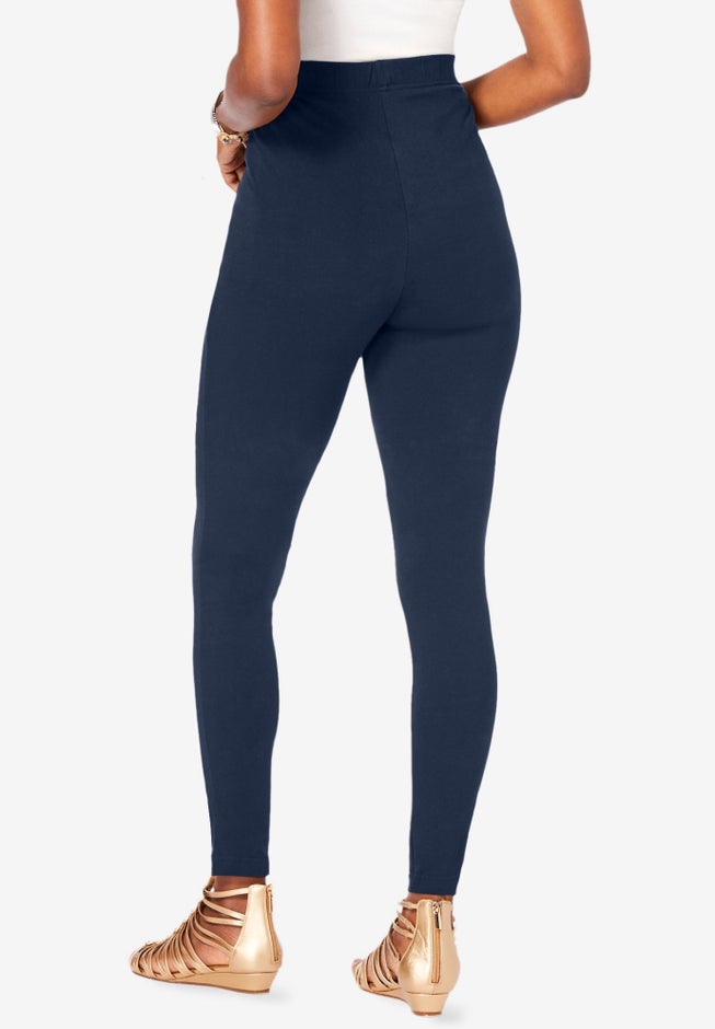 Plus Size Essential Stretch Ankle Length Pull-On Legging image number 2
