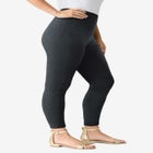Plus Size Ankle Length Essential Stretch Legging image number null