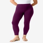 Plus Size Essential Stretch Ankle Length Pull-On Legging image number 0