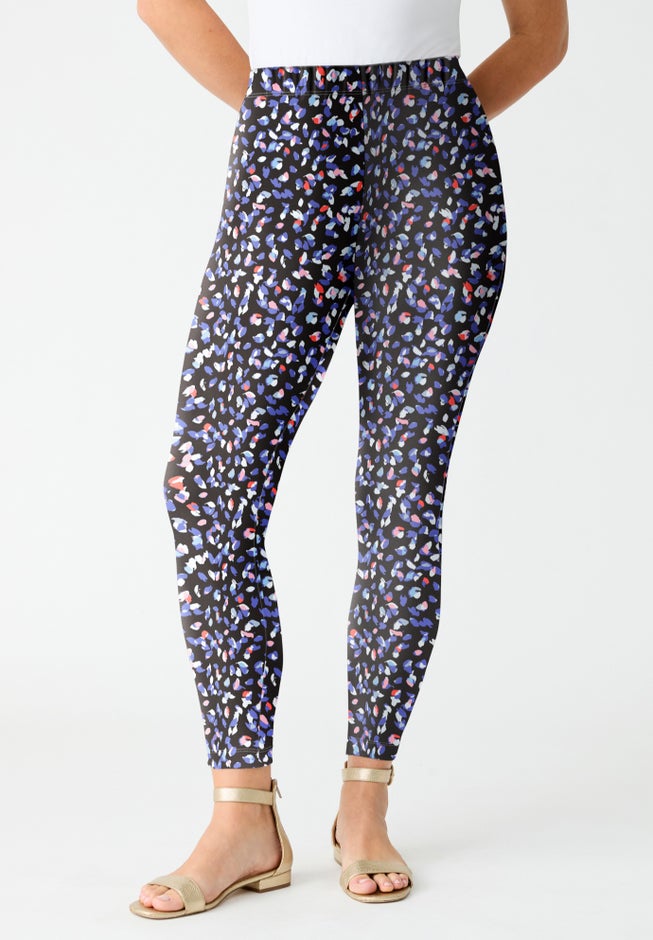 Plus Size Ankle Length Essential Stretch Legging image number 1