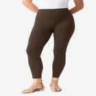 Plus Size Essential Stretch Ankle Length Pull-On Legging image number null
