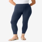 Plus Size Essential Stretch Ankle Length Pull-On Legging image number 1