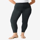 Plus Size Ankle Length Essential Stretch Legging image number null