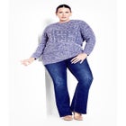 Charli Drop Shoulder Cable Sweater image number null
