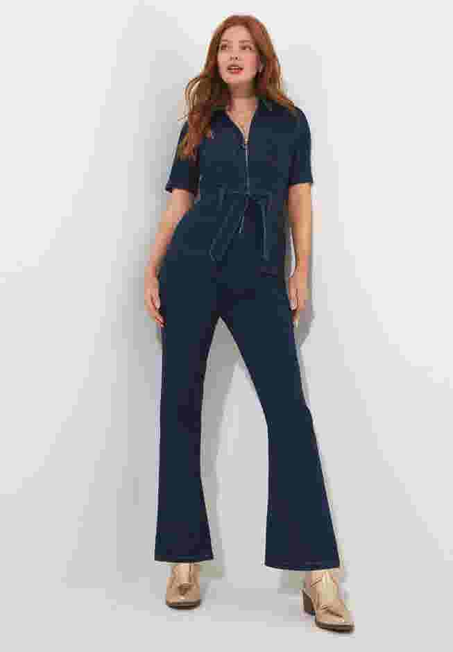 Stretch Denim Jumpsuit image number 2