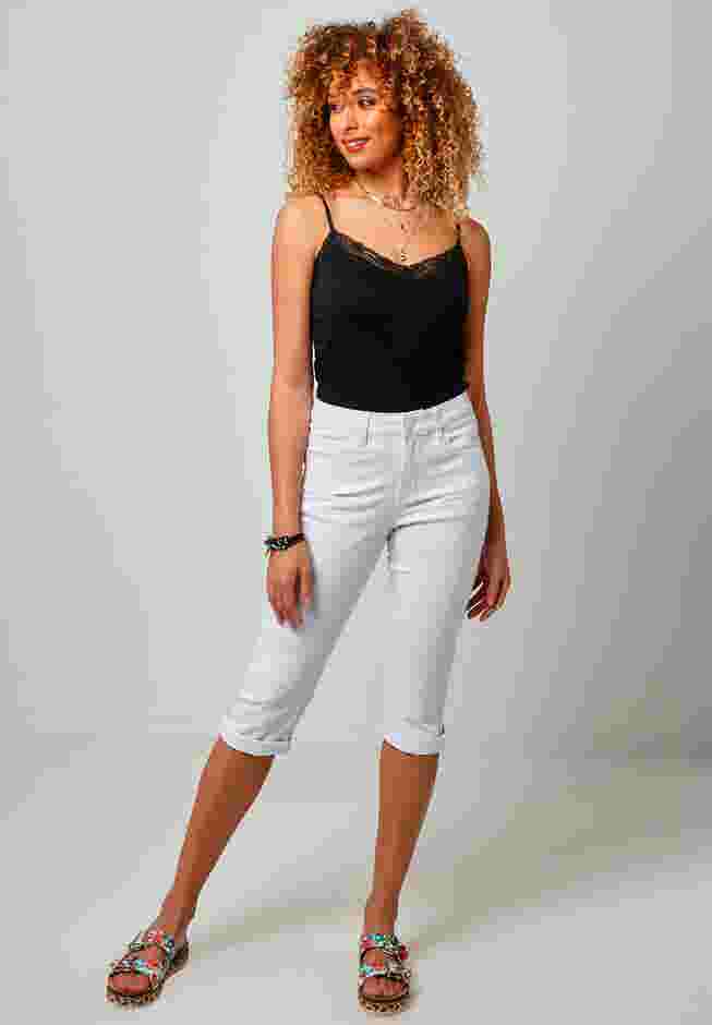 Stretch Denim Capri Pant image number 0