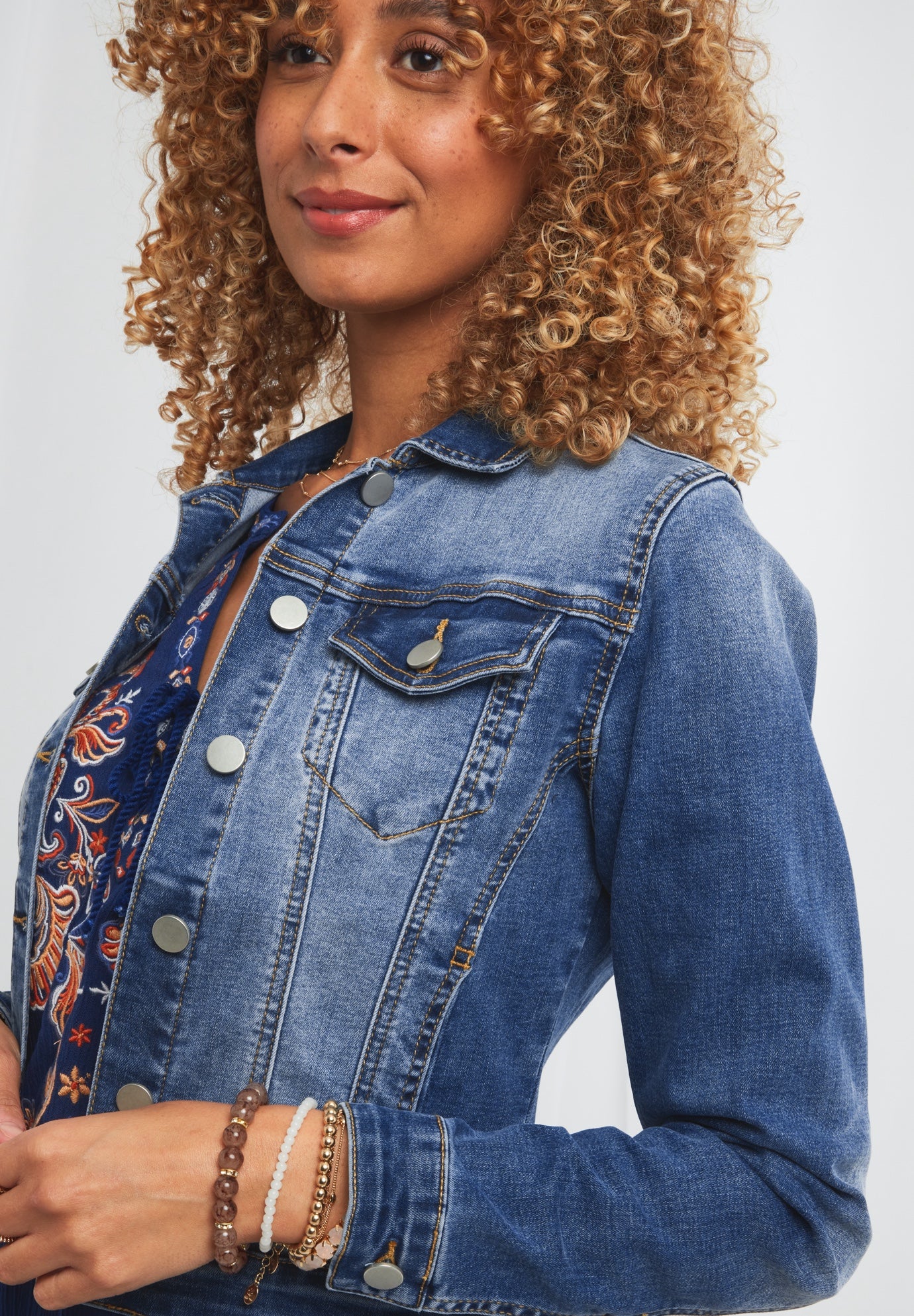 Essential Stretch Denim Jacket image number 2