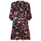 Stretch Knit Knot Front Midi Dress image number null