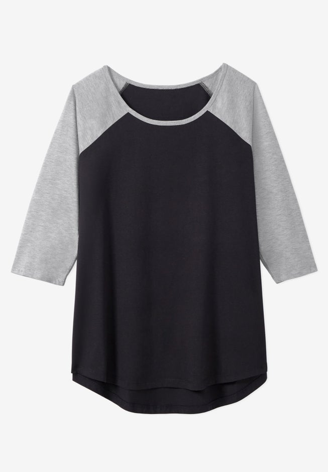 Three-Quarter Sleeve Baseball Tee image number 3