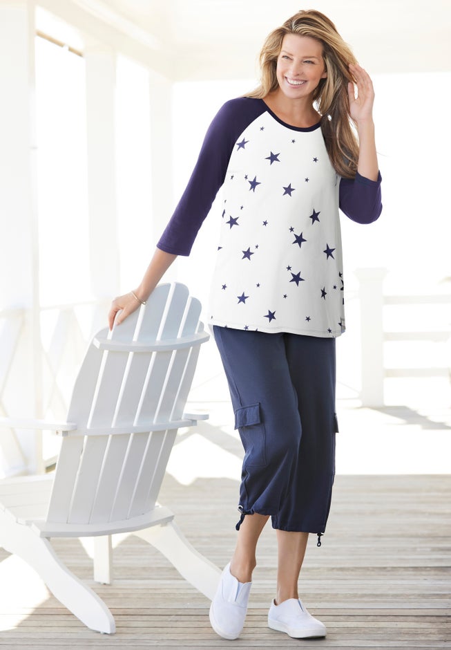 Three-Quarter Sleeve Baseball Tee image number 5