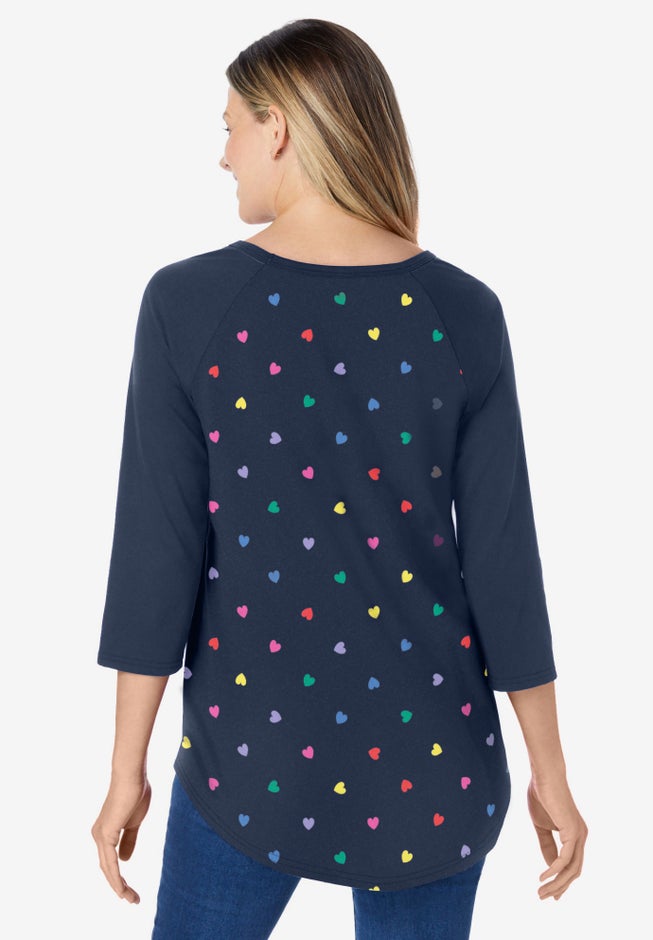 Three-Quarter Sleeve Baseball Tee image number 1